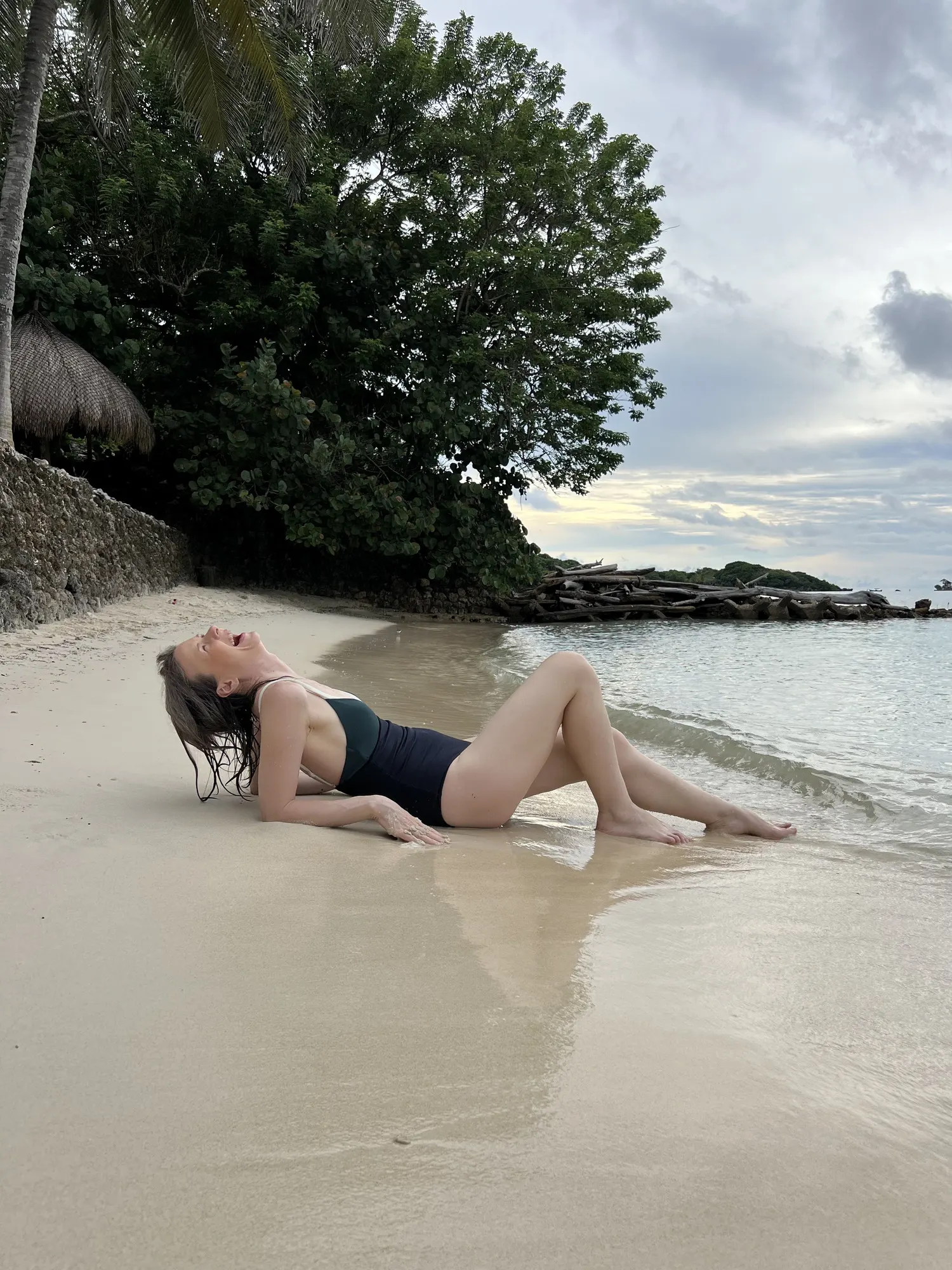 Lying at the water’s edge