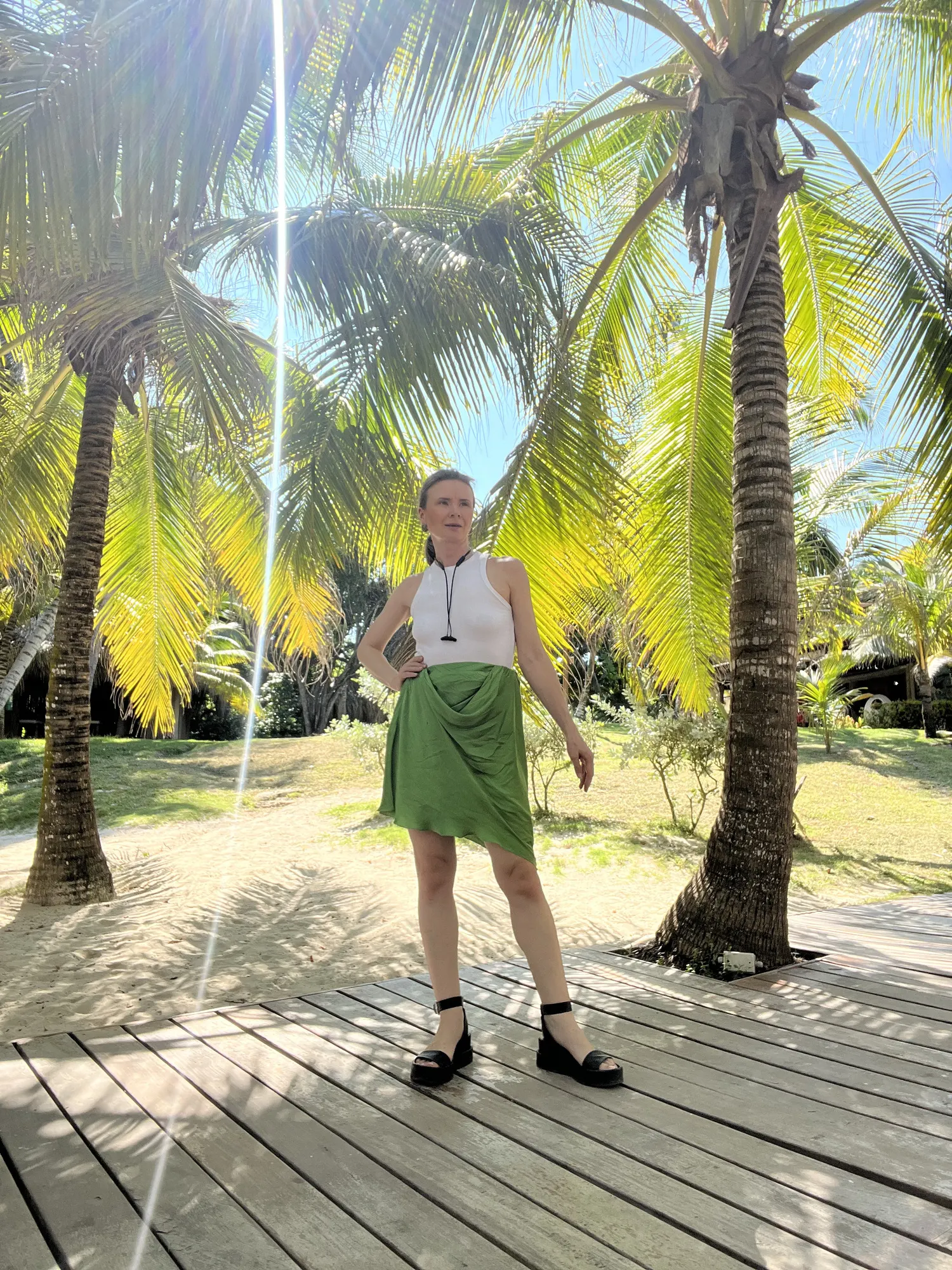 Morning under the palms